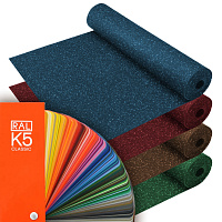 рулонное покрытие из резиновой крошки, 1000х6000 мм, цвет по ral